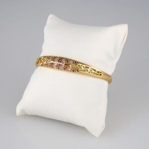 Bangles Woman/ Pulsos Dama/  Zircon Stone/  14K Real Color// P196