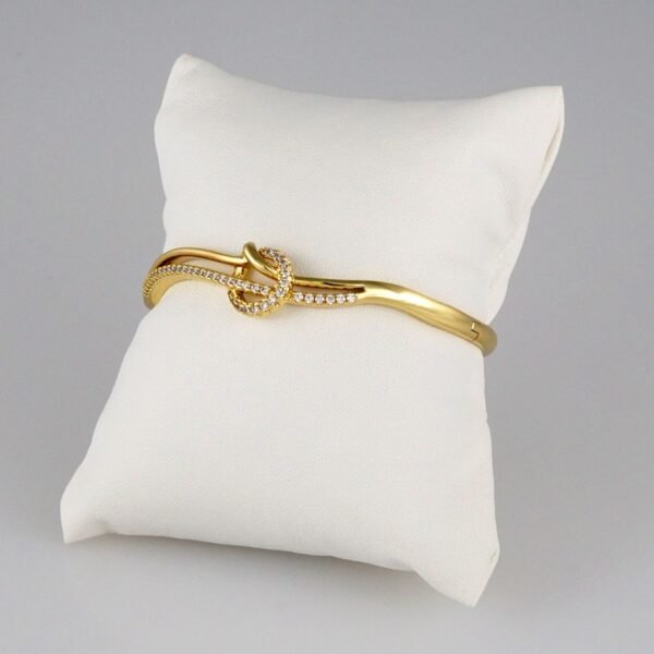 Bangles Woman/ Pulsos Dama/  Zircon Stone/  14K Real Color// P197