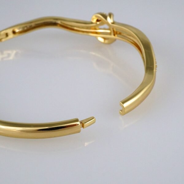 Bangles Woman/ Pulsos Dama/  Zircon Stone/  14K Real Color// P197 - Image 3