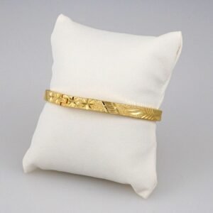 Bangles Woman/ Pulsos Dama/ Plain/  14K Real Color// P198