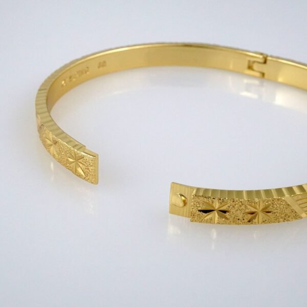 Bangles Woman/ Pulsos Dama/ Plain/  14K Real Color// P198 - Image 3