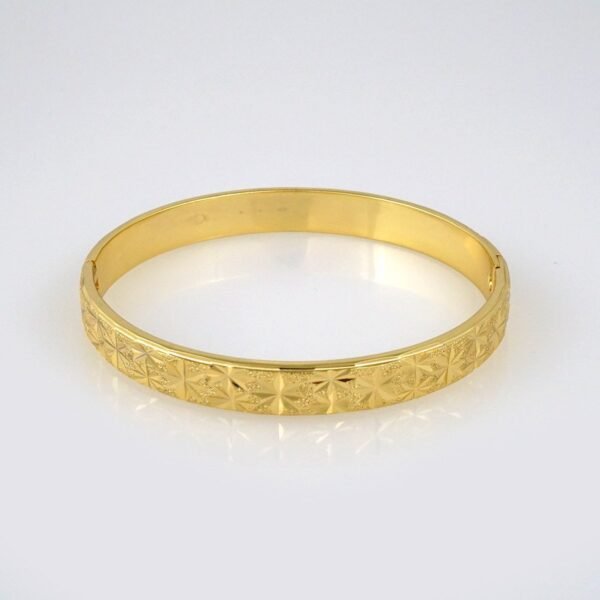 Bangles Woman/ Pulsos Dama/ Plain/  14K Real Color// P199 - Image 2