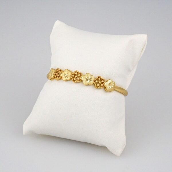 Bangles Woman/ Pulsos Dama/  Plain/  14K Real Color// P202 - Image 3