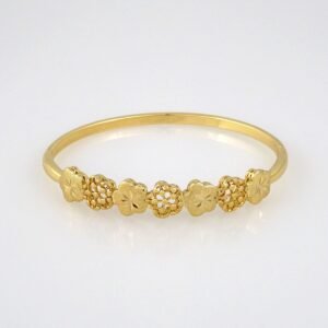 Bangles Woman/ Pulsos Dama/  Plain/  14K Real Color// P202