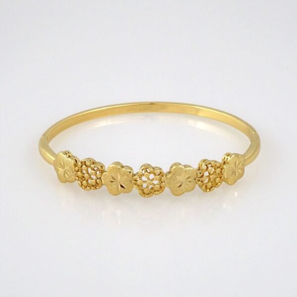 Bangles Woman/ Pulsos Dama/  Plain/  14K Real Color// P202