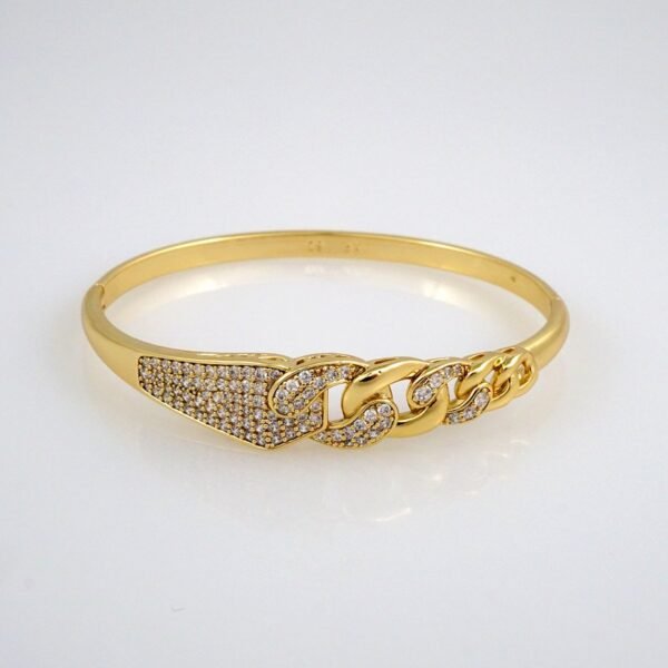 Bangles Woman/ Pulsos Dama/  Zircon Stone/  14K Real Color// P205