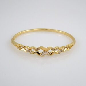 Bangles Woman/ Pulsos Dama/  Zircon Stone/  14K Real Color// P206