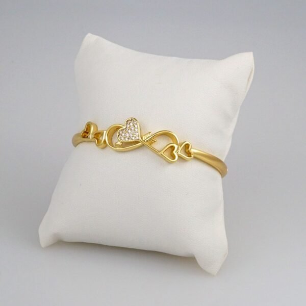 Bangles Woman/ Pulsos Dama/  Zircon Stone/  14K Real Color// P207 - Image 2