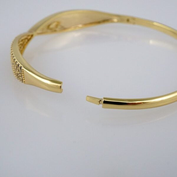 Bangles Woman/ Pulsos Damas/ Zircon Stone/ 14K Real Color// P208 - Image 3