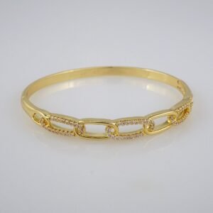 Bangles Woman/ Pulsos Damas/  Zircon Stone/  14K Real Color// P209