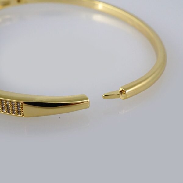Bangles Woman/ Pulsos Dama/ Zircon Stone/ 14K Real Color// P210 - Image 3