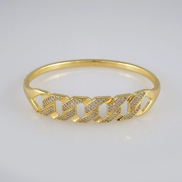 Bangles Woman/ Pulsos Dama/  Zircon Stone/  14K Real Color// P220
