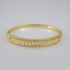Bangles Woman/ Pulsos Dama/ Zircon Stone/ 14K Real Color// P211
