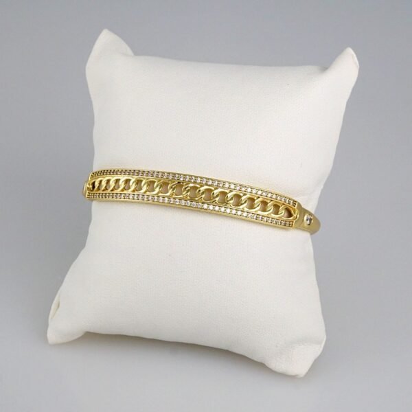 Bangles Woman/ Pulsos Dama/ Zircon Stone/ 14K Real Color// P211 - Image 2