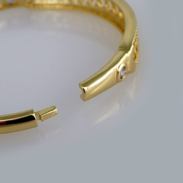 Bangles Woman/ Pulsos Dama/ Zircon Stone/ 14K Real Color// P211 - Image 3