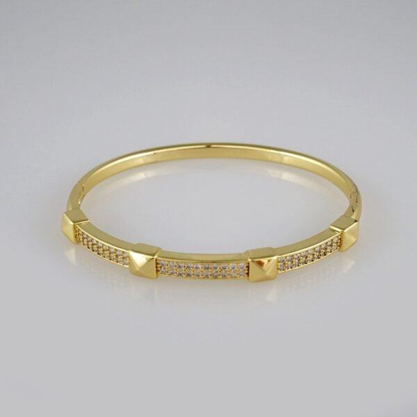 Bangles Woman/ Pulsos Dama/  Zircon Stone/  14K Real Color// P224