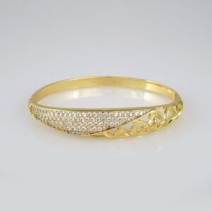 Bangles Woman/ Pulsos Dama/  Zircon Stone/  14K Real Color// P212