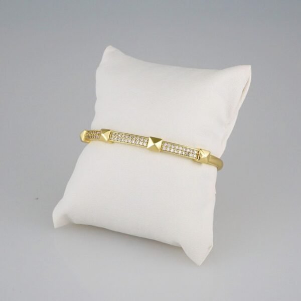 Bangles Woman/ Pulsos Dama/  Zircon Stone/  14K Real Color// P224 - Image 2