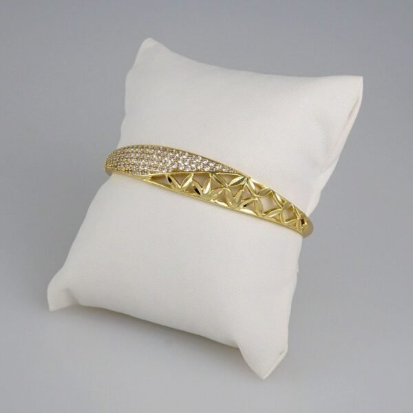 Bangles Woman/ Pulsos Dama/  Zircon Stone/  14K Real Color// P212 - Image 2