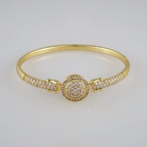Bangles Woman/ Pulsos Dama/  Zircon Stone/  14K Real Color// P223