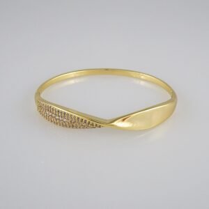 Bangles Woman/ Pulsos Dama/  Zircon Stone/  14K Real Color// P222