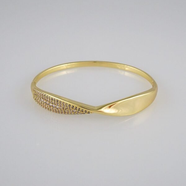 Bangles Woman/ Pulsos Dama/  Zircon Stone/  14K Real Color// P222