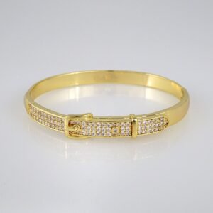 Bangles Woman/ Pulsos Dama/  Zircon Stone/  14K Real Color// P215