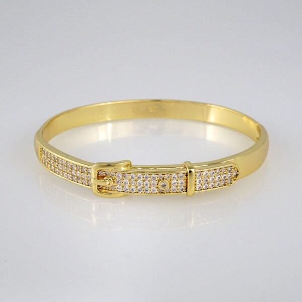 Bangles Woman/ Pulsos Dama/  Zircon Stone/  14K Real Color// P215