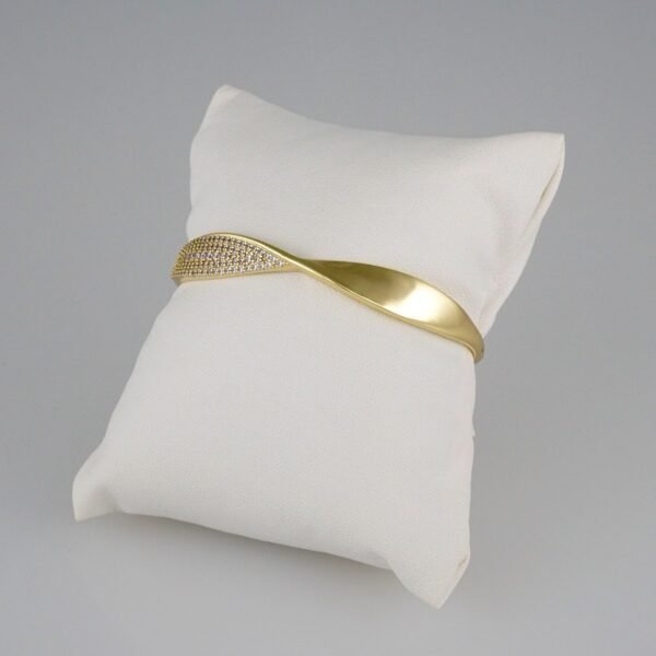 Bangles Woman/ Pulsos Dama/  Zircon Stone/  14K Real Color// P222 - Image 2