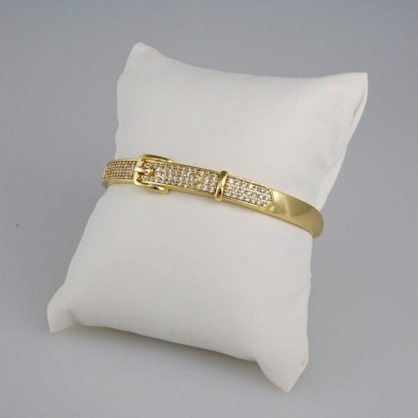 Bangles Woman/ Pulsos Dama/  Zircon Stone/  14K Real Color// P215 - Image 2