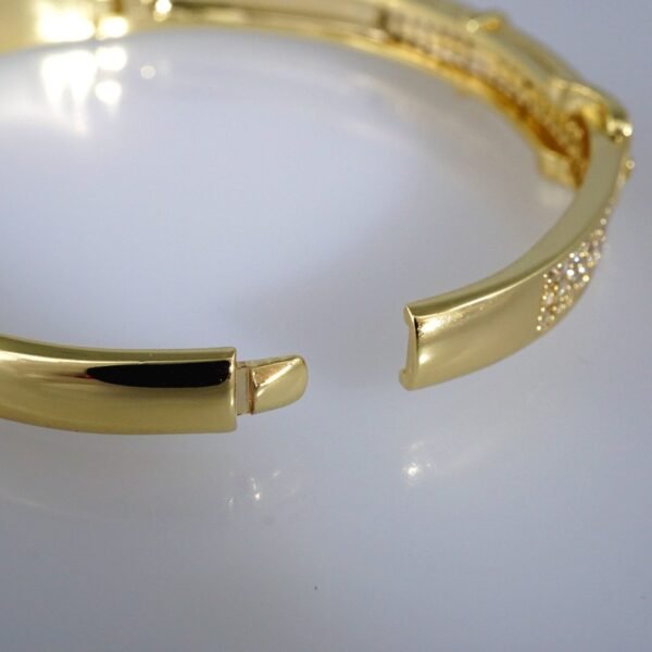Bangles Woman/ Pulsos Dama/  Zircon Stone/  14K Real Color// P215 - Image 3