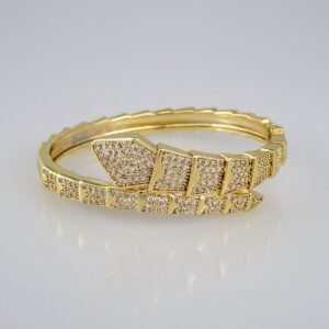 Bangles Woman/ Pulsos Dama/  Zircon Stone/  14K Real Color// P216