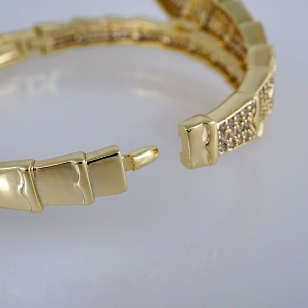 Bangles Woman/ Pulsos Dama/  Zircon Stone/  14K Real Color// P216 - Image 3