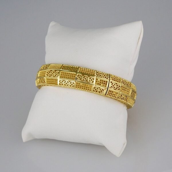 Bangles Women/ Pulsos Dama/  Plain/  14K Real Color// P228 - Image 2