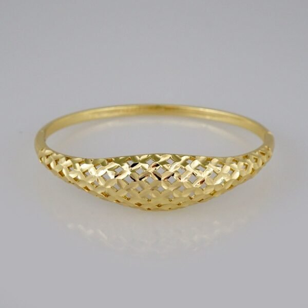Bangles Women/ Pulsos Dama/  Plain/  14K Real Color// P229