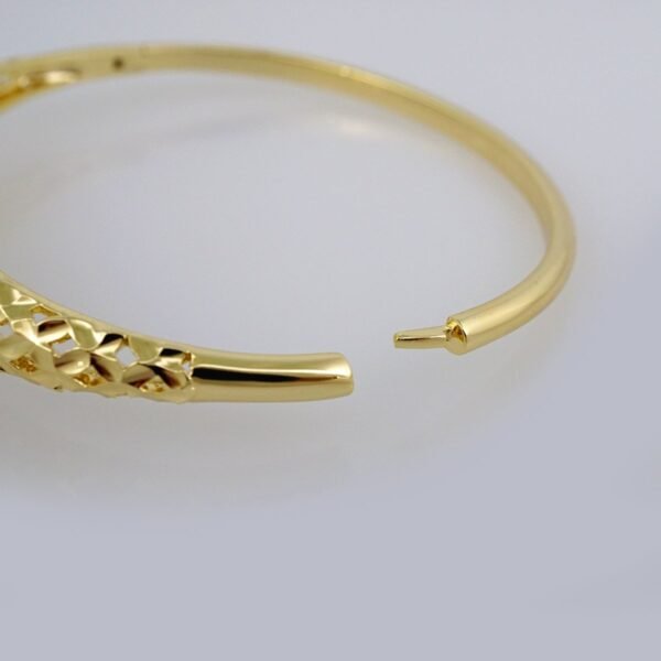 Bangles Women/ Pulsos Dama/  Plain/  14K Real Color// P229 - Image 3
