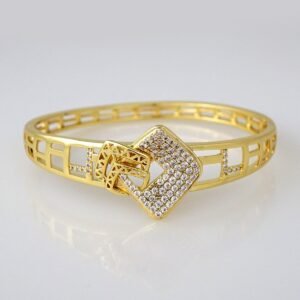 Bangles Women/ Pulsos Dama/ Zircon Stone/ 14K Real Color// P235