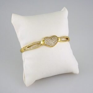 Women Bangles/ Pulsos Dama/  Zircon Stone/  14K Real Color// P293