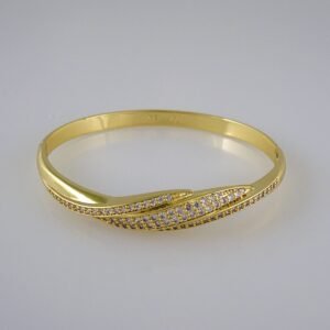 Bangles Women/ Pulsos Dama/  Zircon Stone/  14K Real Color// P241