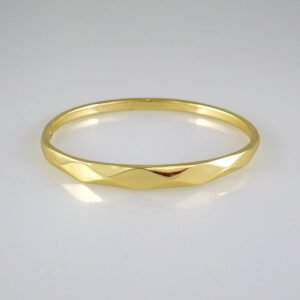 Bangles Women/ Pulsos Dama/ Plain/ 14K Real Color// P245
