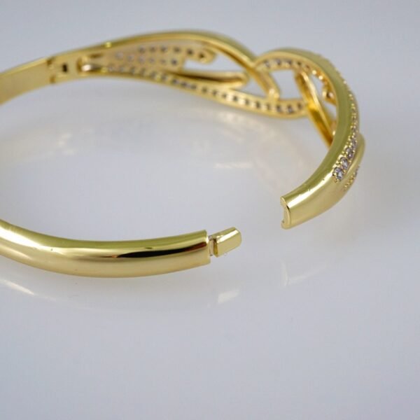 Bangles Women/ Pulsos Dama/ Zircon Stone/ 14K Real Color// P246 - Image 3