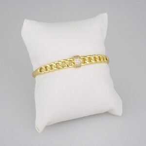Bangles Women/ Pulsos Dama/  Zircon Stone/  14K Real Color// P250