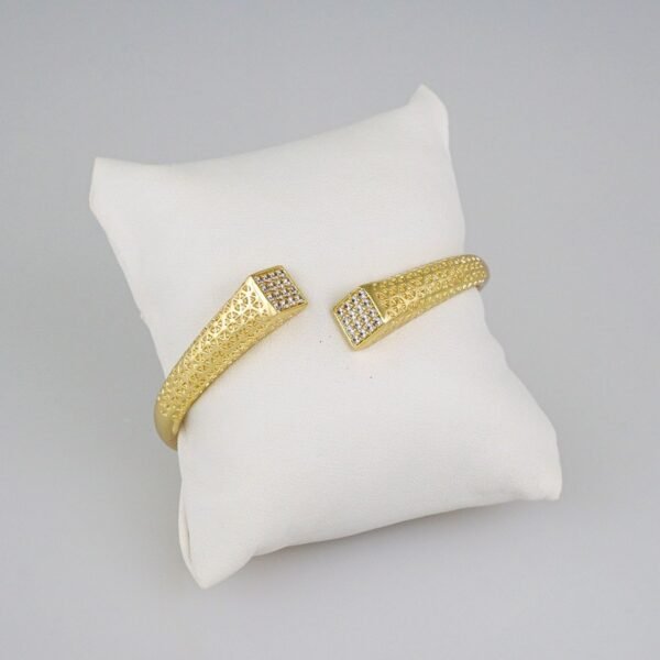 Bangles Women/ Pulsos Dama/  Zircon Stone/  14K Real Color// P251