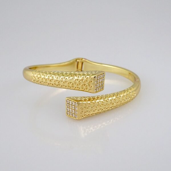 Bangles Women/ Pulsos Dama/  Zircon Stone/  14K Real Color// P251 - Image 2