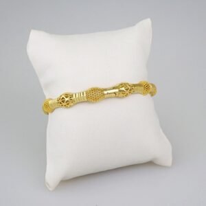 Bangles Women/ Pulsos Dama/ Plain/ 14K Real Color// P253
