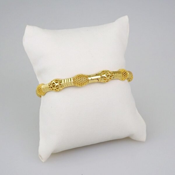 Bangles Women/ Pulsos Dama/ Plain/ 14K Real Color// P253