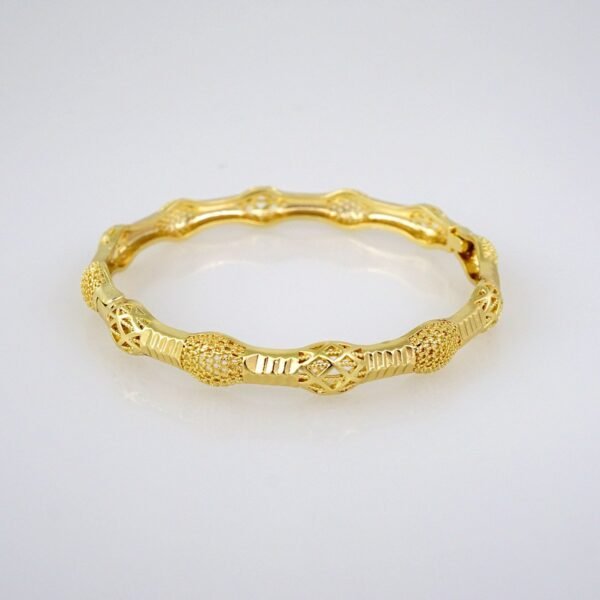 Bangles Women/ Pulsos Dama/ Plain/ 14K Real Color// P253 - Image 2