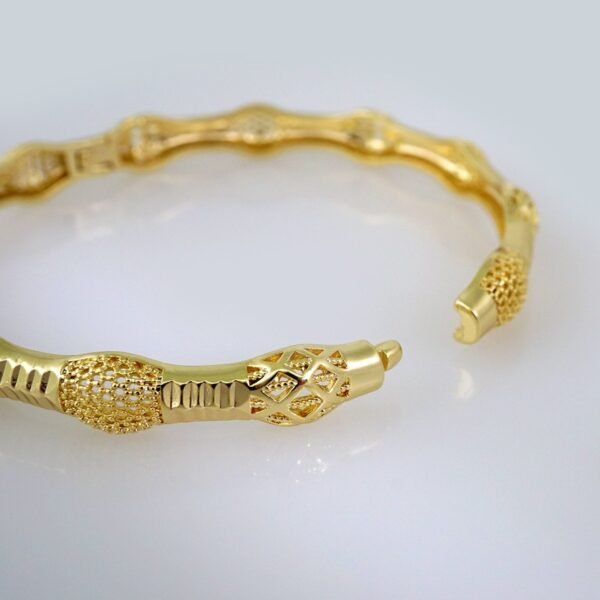 Bangles Women/ Pulsos Dama/ Plain/ 14K Real Color// P253 - Image 3