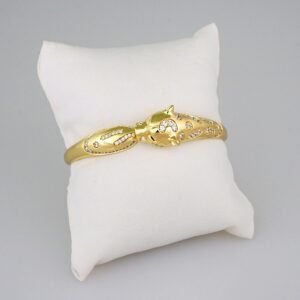 Women Bangles/ Pulsos Dama/  Zircon Stone/  14K Real Color// P256