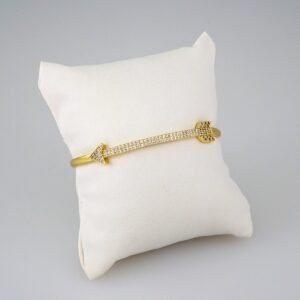 Bangles Women/ Pulsos Dama/  Zircon Stone/  14K Real Color// P260